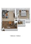 1 Bedroom - Medium
